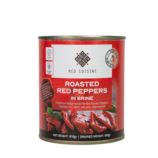 NEW! Roasted Red Peppers in brine - 810GR