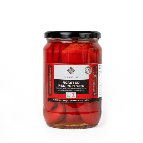 NEW! Roasted Red Peppers in vinegar - 680GR