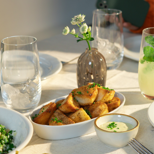 Baharat Potatoes with Pickled Lemon Aioli