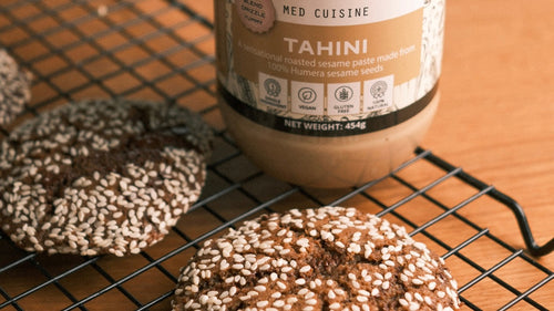brown butter tahini cookies