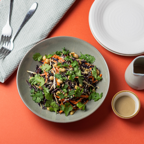 Slaw Salad with Garlic Tahini