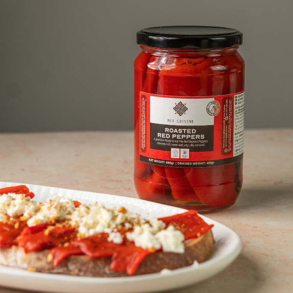 NEW! Roasted Red Peppers in vinegar - 680GR